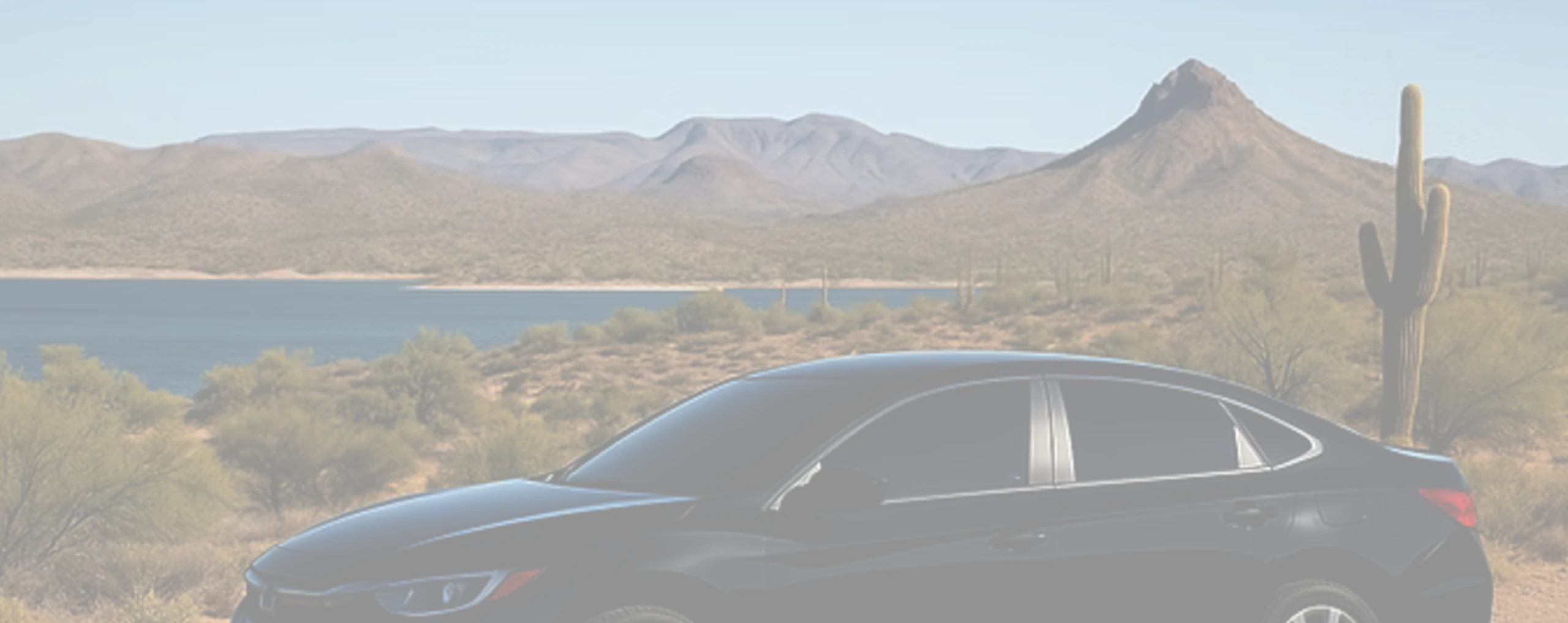 a tinted car by a lake in morristown